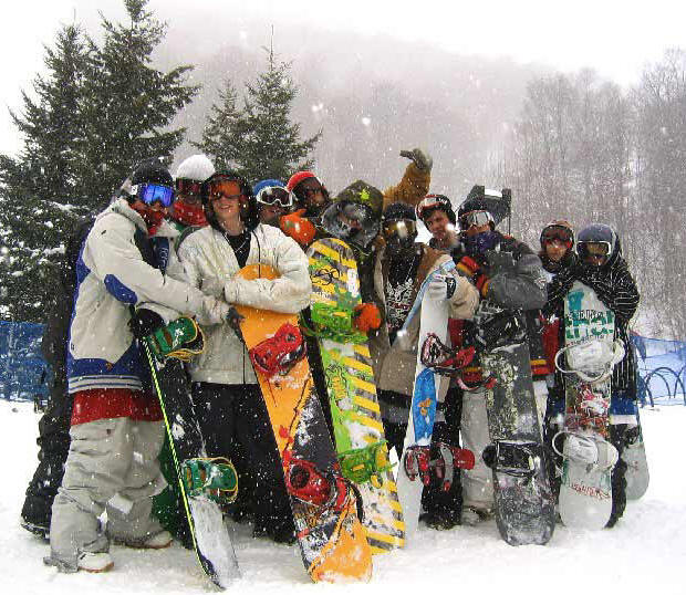 Spring Loaded '07 Mens 16 and Over Slopestyle Competitors